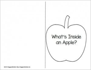 free printable apple recording sheet