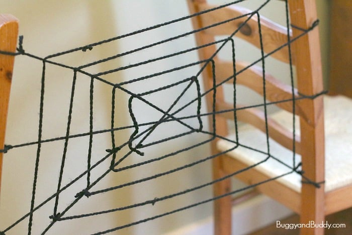 spider web science activity for kids