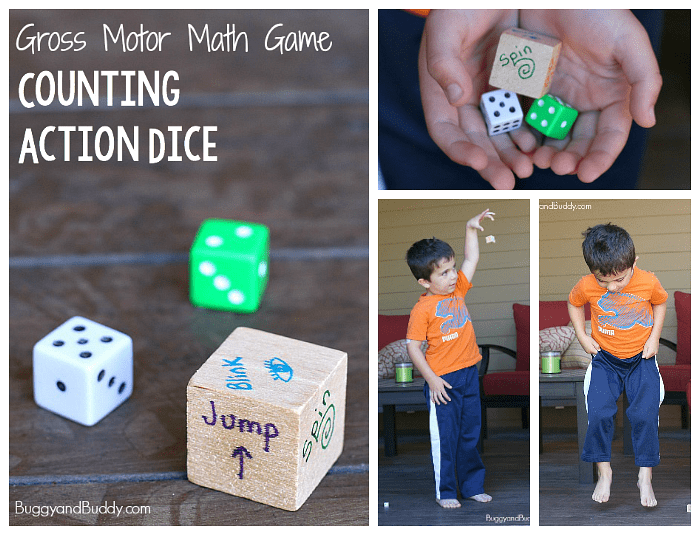 Gross Motor Math Game: Counting Action Dice