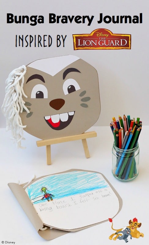 Make a Bravery Journal- Inspired by Bunga from Disney Junior's The Lion Guard