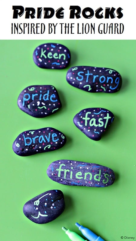 Pride Rocks Craft for Kids Inspired by Disney Junior's The Lion Guard