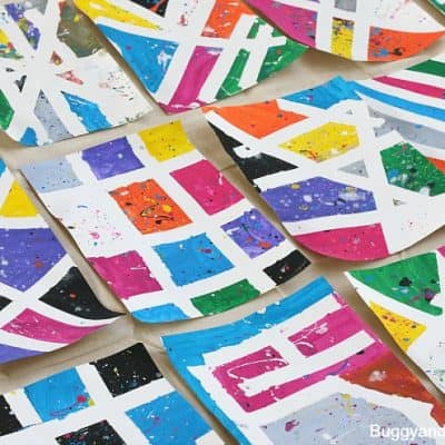 Inspirational Splatter Paint Art Project for Kids