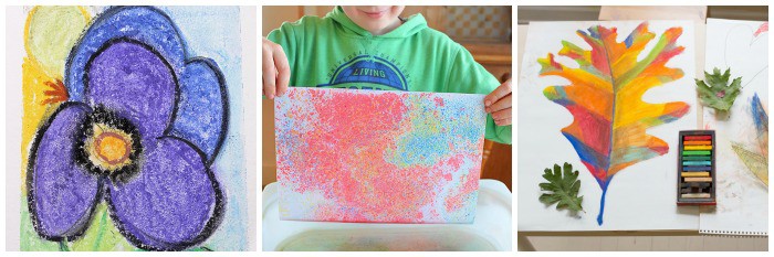 cool art projects for kids using chalk pastels