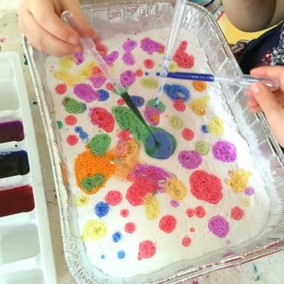 Exploring Colors with Baking Soda and Vinegar