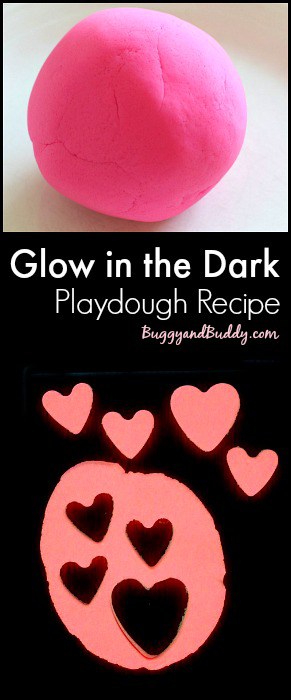 How to Make Glow in the Dark Playdough (Easy glowing play dough recipe- no blacklight needed)