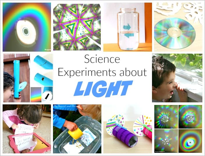 Light Science for Kids: Science activities and experiments about light refraction and light reflection!