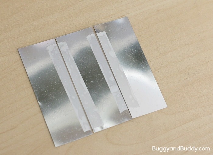 tape your mylar strips together