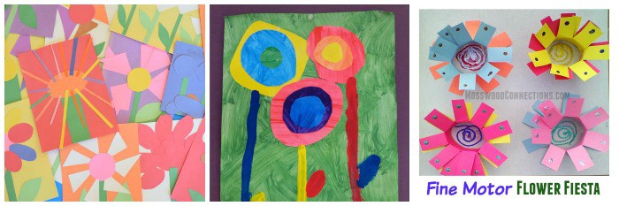 flower crafts for kids using paper