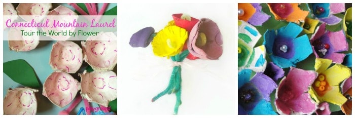 egg carton flower crafts for kids