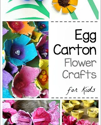 Egg Carton Flower Crafts for Kids