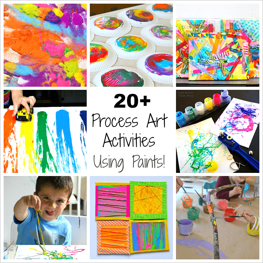 20+ Process Art Activities for Preschoolers Using Paint ...