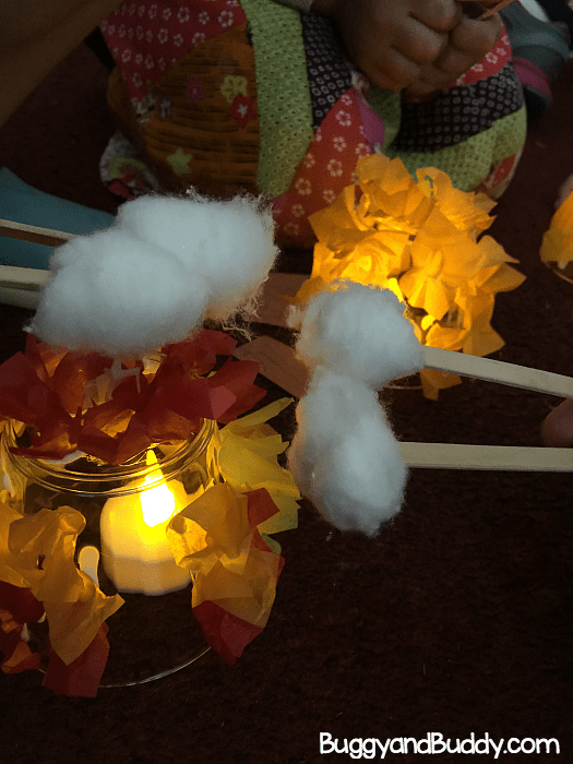 Glowing Campfire Craft for Kids