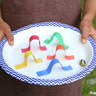 STEM Challenge for Kids: Design a Paper Plate Marble Maze