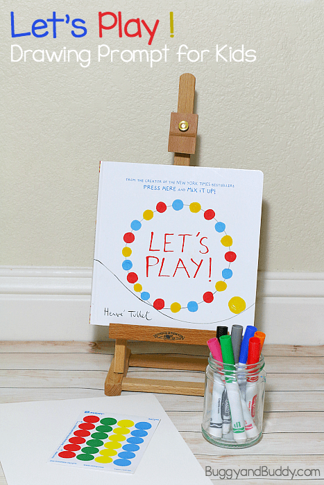 Invitation to Create inspired by Herve Tullet's children's book, Let's Play! 