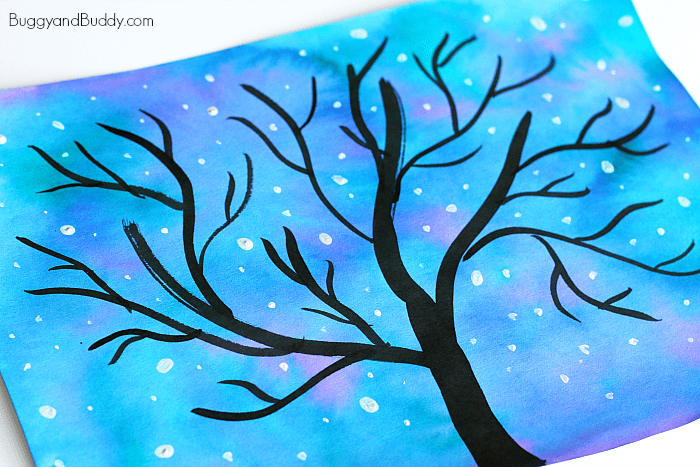 Starry Nigh Sky Art Project for Kids