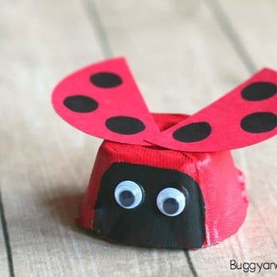 Egg Carton Ladybug Craft for Kids