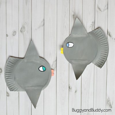 Ocean Sunfish Paper Plate Craft for Kids (Mola Fish)