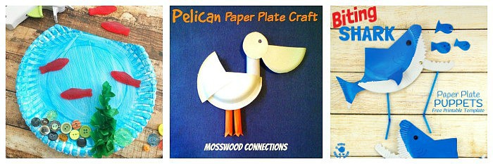 ocean paper plate crafts for kids