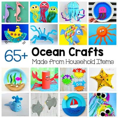 Ocean Crafts for Kids Made from Common Materials Around the House