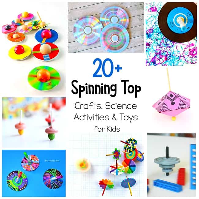 Spinning Tops Colorful Funny Wooden Gyro Toy Craft Gift for Adults Children FI 