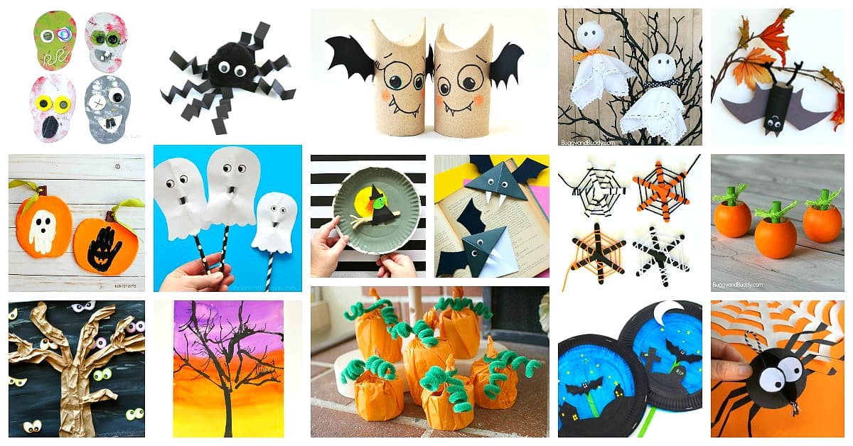 50+ Super Cute and Cool Halloween Crafts for Kids
