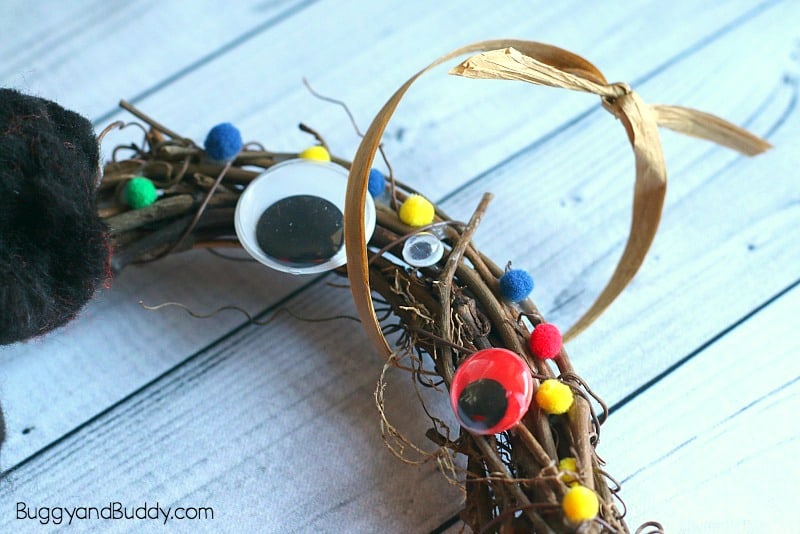 easy halloween wreath craft for kids monster 