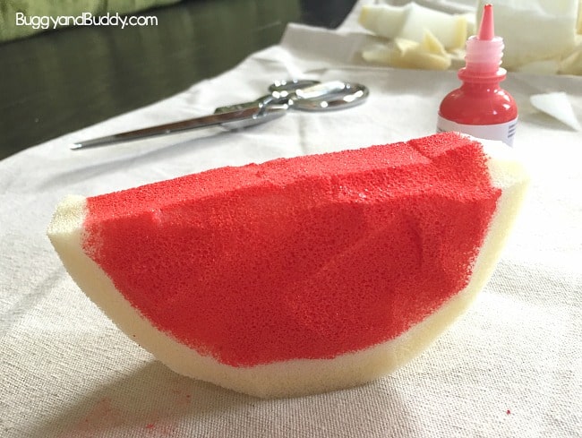 how to make a watermelon squishy toy- DIY squishies craft