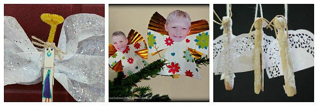 clothespin angel craft for kids