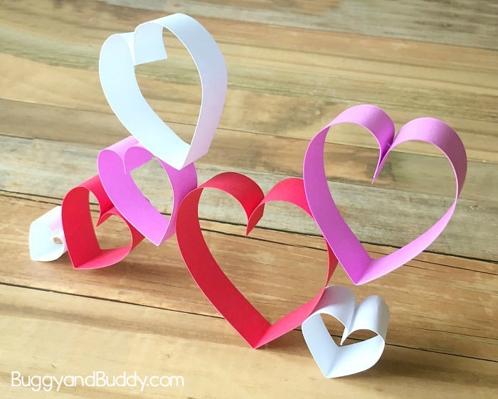 valentine s day steam building structures with paper hearts buggy and buddy