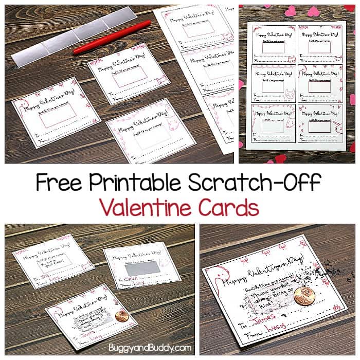 Free Printable Scratch Off Valentine Cards For Valentine s Day Buggy