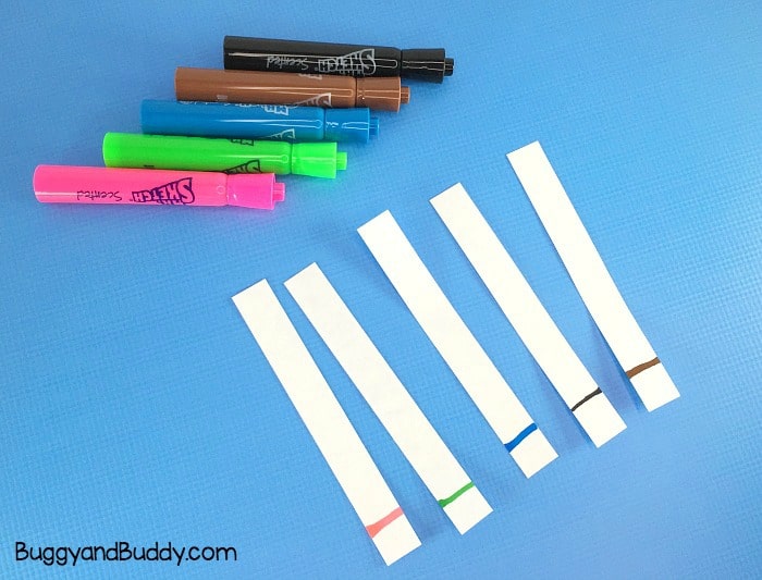 marker chromatography science experiment for kids