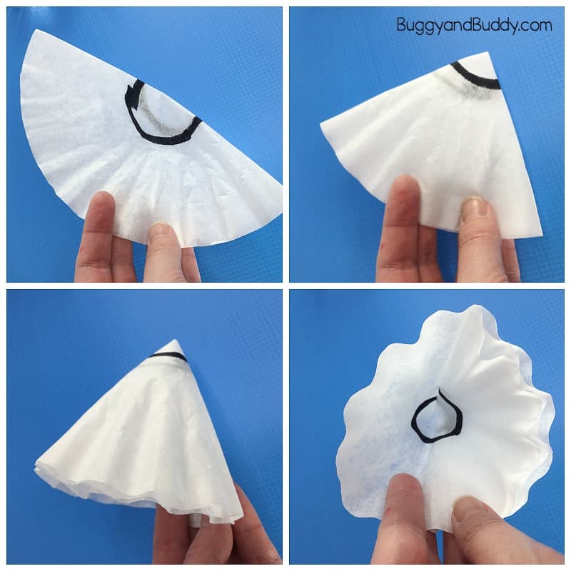 coffee filter chromatography science experiment for kids