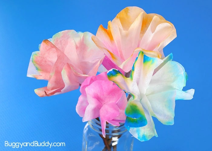 Spring Science for Kids: Chromatography Flowers with Coffee Filters