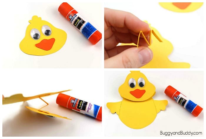 how to make a wobbly duck craft for kids