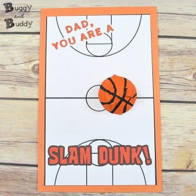 DIY Basketball Father’s Day Card for Kids Using Egg Cartons