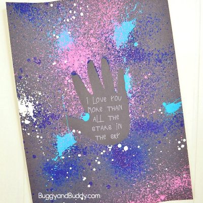 Galaxy Handprint Art for Kids