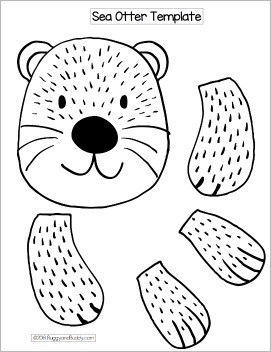 free printable sea otter template