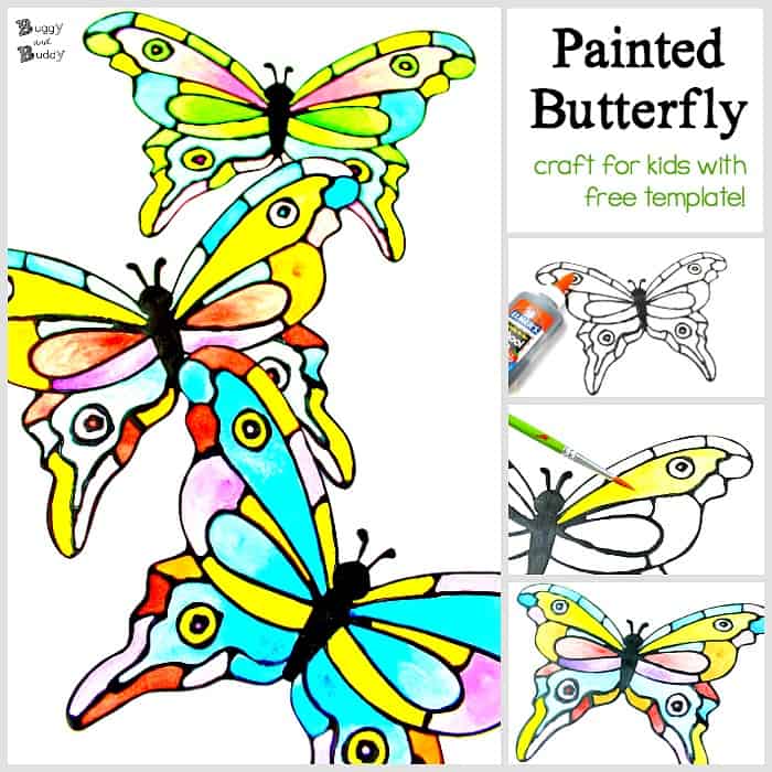 DIY Butterfly Paint Your Own Suncatcher Set With Paint And Brush Summer Pretty