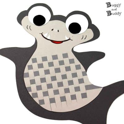 Woven Paper Shark Craft for Kids