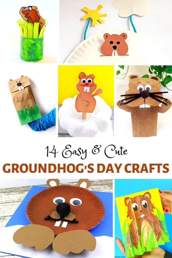 14 Easy & Cute Groundhog's Day Crafts