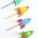 Straw Rockets- fun science activity for kids! (w/ Free Rocket Template) ~ BuggyandBuddy.com