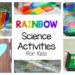 rainbow science and rainbow STEM activities